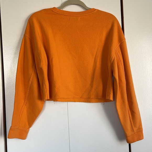 Zara TRF Orange Crop Sweater Pull Over - Picture 5 of 5
